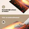 Landschap - Zonsondergang - Bloemenveld Inductie beschemer met haakjes klein -ky-schoon-nl