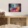 Schilderij - Olieverf - Dans - Ballerina aluminium wit klein -sfeer3