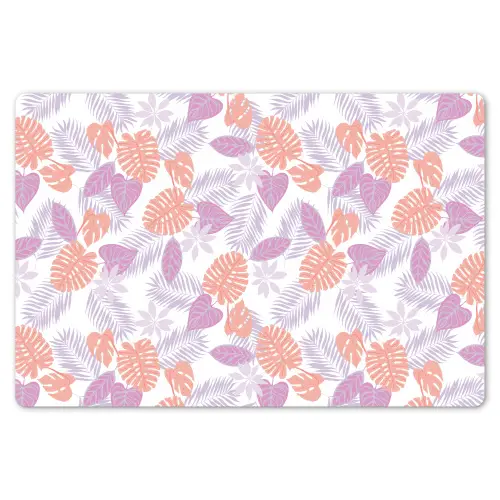 Bladeren - Pastelkleuren - Tropisch Placemat vinyl groot 368 -zzsfeer1_Kitchenyeah-website