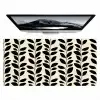 Botanisch - Dessin - Zwart - Beige Muismat XXL klein 681 -zzz3d