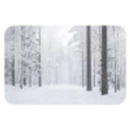 Bos - Sneeuw - Pad - Winter - Stilte Badmat klein -3d