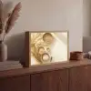 Granen - Hout - Kom - Beige Light Box met batterij (Wandlamp) middel -sfeer2