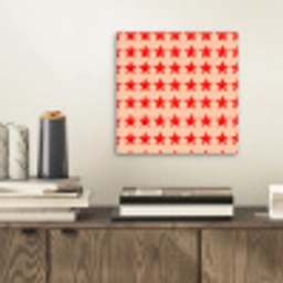 Patroon - Sterren - Rood aluminium wit klein 46 -sfeer1