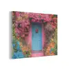 Bloemen - Deur - Roze PET vilt klein -3d