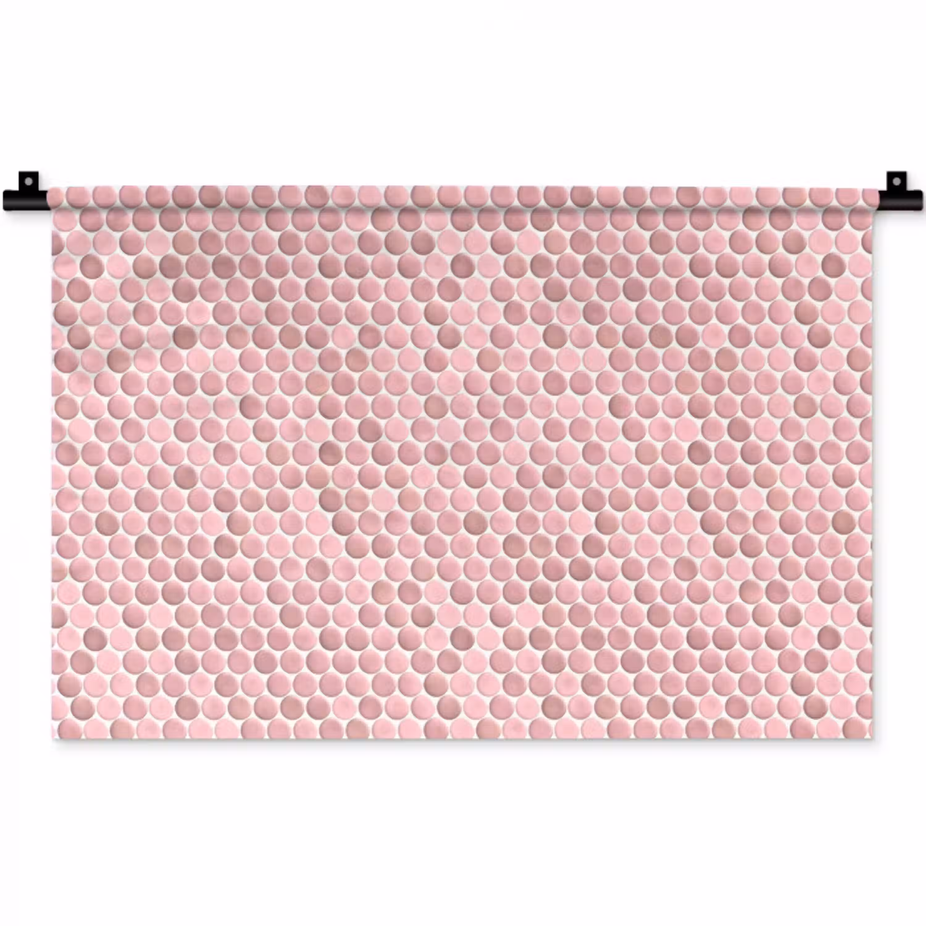 Penny - Mozaïek - Lichtroze Wandkleed katoen klein 269 -zz3d