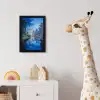 Stad Kuala Lumpur - Skyline - Wolkenkrabbers - Water fotolijst zwart zonder passe partout klein -usfeer4_kinderkamer