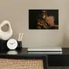 Bril - Leeuw - Bank - Hoed poster papier klein -sfeer1