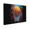 Graffiti - Basketbal - Sport - Zwart - Street art canvas 2cm klein -z3d
