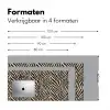 Zebra - Klassiek - Zwart Muismat XXL klein 681 -sfeer5