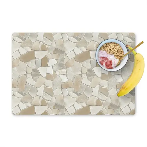 Mozaïek - Stenen - Beige Placemat vinyl groot 368 -zzzproduct_Kitchenyeah-website