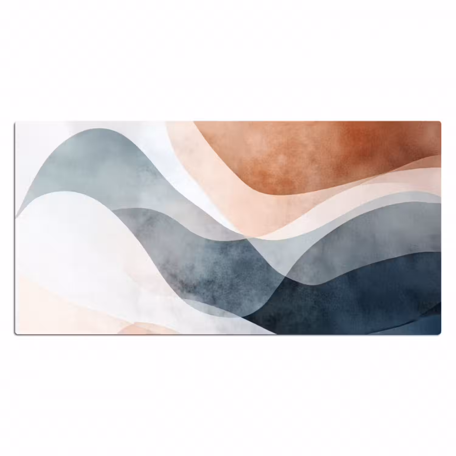 Schreibtischunterlage - Abstrakt - Wellen - Blau