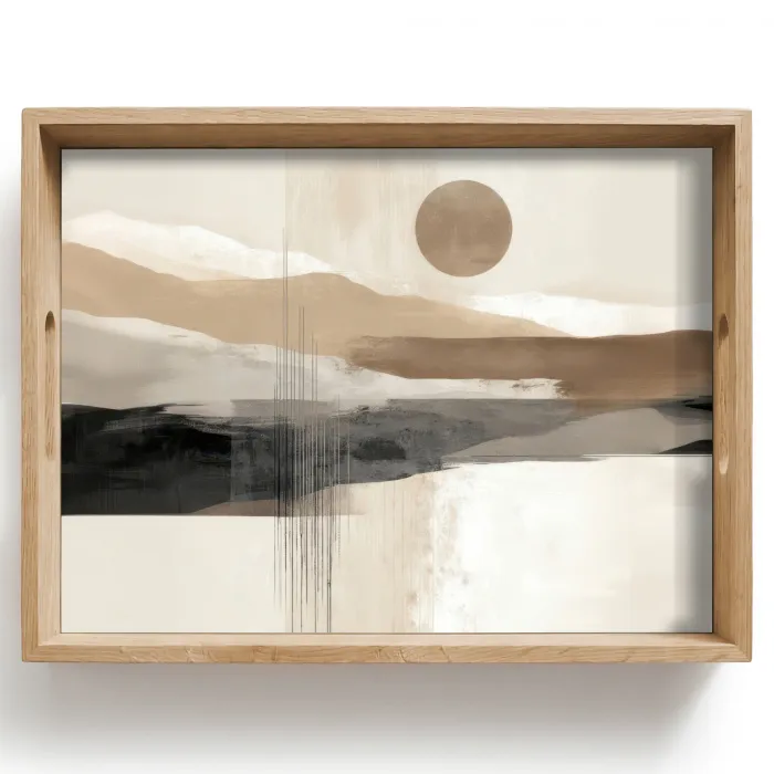 Minimalistisch - Landschap - Dimensie Dienblad Rechthoek middel -z3d_shopping