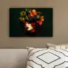 Vrouw - Rood - Groen - Druiven canvas 2cm klein -sfeer3