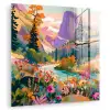 Rivier - Vallei vol bloemen - Levendig plexiglas 5mm klein -zzzproduct_nieuw