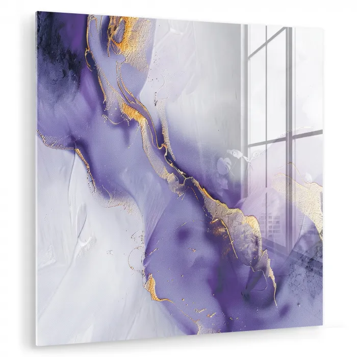 Paars - Modern - Marmer - Abstract plexiglas 5mm klein -zzzproduct_nieuw