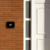 Zwart vlak - Traditioneel Naambord Rechthoek middel -sfeer3-rechthoek-S