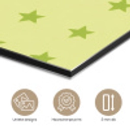 Sterren - Patroon - Groen aluminium wit klein 46 -closeup_NL