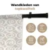 Beige - Patroon - Spiraal Wandkleed katoen klein 269 -sfeer2