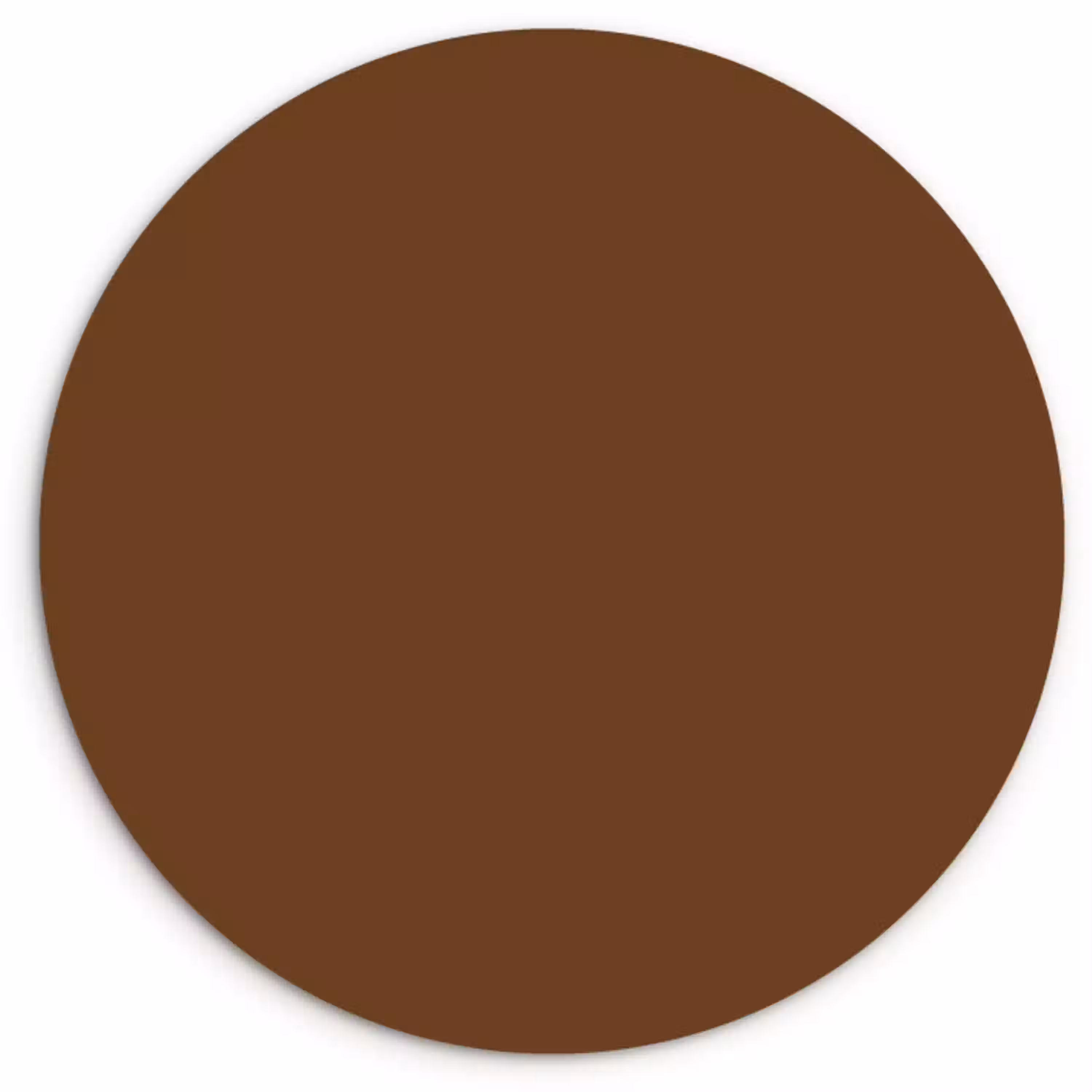 Rich - Espresso - Bruin Wandcirkel kunststof plaat 5mm dik klein 188 -3d