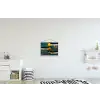 Specerijen - Lepel - Kruiden - Bruin - Geel - Groen textielposter latten blank klein -kinderkamer