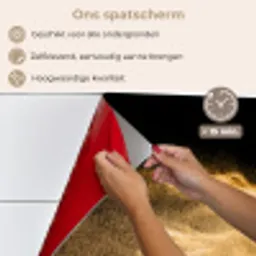 Zand - Goud - Zwart - Luxe - Kunst keuken achterwand spatscherm klein -spatscherm_NL
