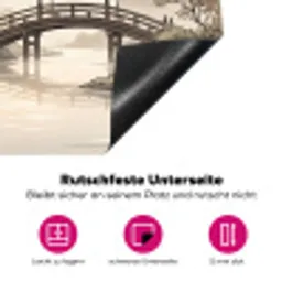 Azië - Landschap - Kleurrijk Inductie beschermer vinyl 3mm klein -zzzzzzz-lf-onderkant