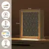 Bloemen - Goud - Hexagon Light Box met kabel (Tafellamp) klein 925 -USP_NL