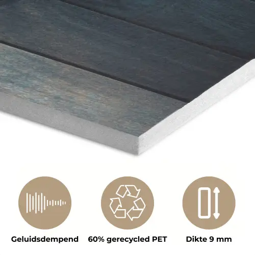 Hout - Planken - Donker - Warm PET vilt middel -closeup_NL