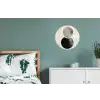 Cirkels - Vorm - Beige - Abstract Wandcirkel aluminium klein -slaapkamer