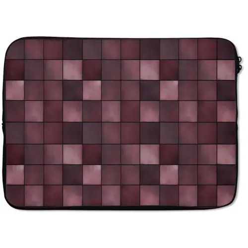 Vierkant - Tegel - Patroon - Paars laptophoes neopreen klein 279 -zkaufland3dotto