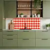 Golvend patroon - Retro - Rood - Beige keuken achterwand 2 middel 871 -sfeer3