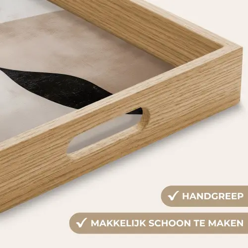 Contourlijnen - Abstracte landschap Dienblad Rechthoek middel -USP_HandgreepNL
