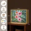 Bloemen - Roze - Glasmozaïek Light Box met batterij (Wandlamp) middel -USP_websiteoverzichtNL