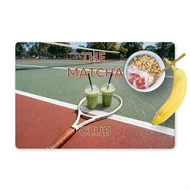 Placemat - 6 stuks - Matcha Club - Tennis - Matcha