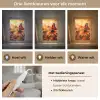 Vlinder - Bloemen - Oranje Light Box met kabel (Tafellamp) klein -USP_lichtkleurNL