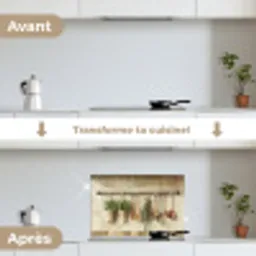 Hout - Keukengerei - Stilleven - Tegels keuken achterwand spatscherm klein -voor_na_FR