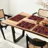 Waterverf - Rood - Geel Placemat vinyl groot 368 -zzsfeer4_Kitchenyeah-website