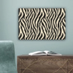 Zebra - Print - Klassiek - Zwart canvas 2cm klein 34 -sfeer4