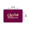 Cherish every moment - Cocktailglas - Bordeaux Placemat vinyl groot -specs