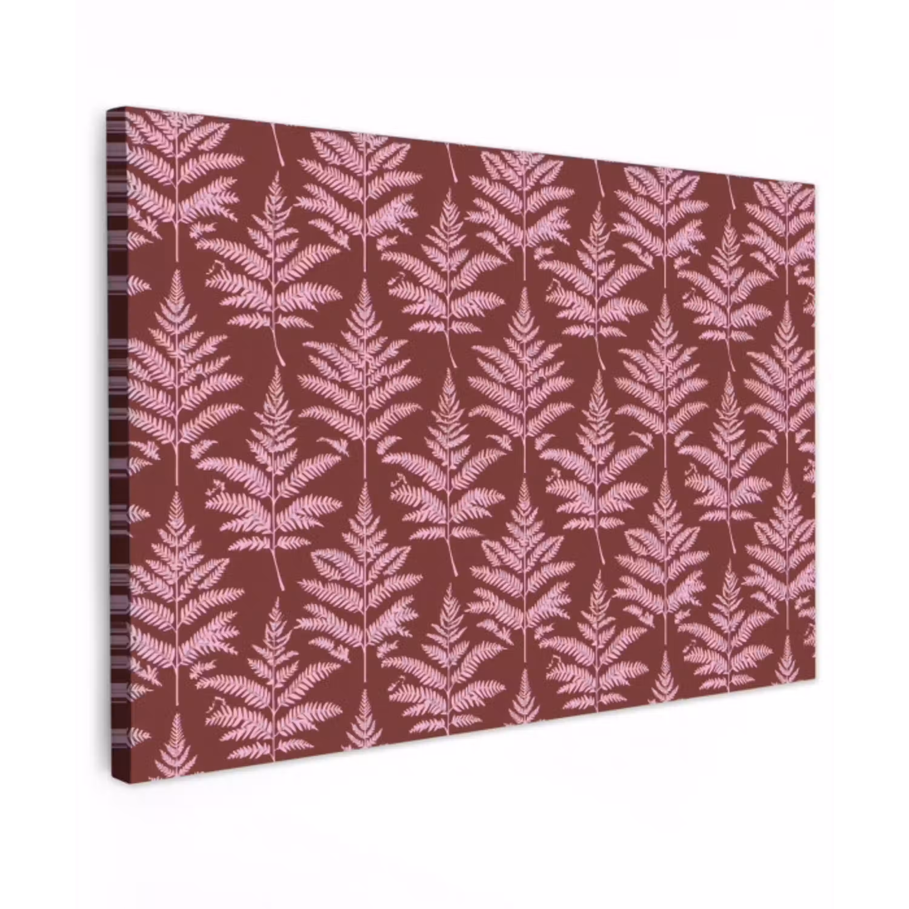 Blad - Patroon - Paars canvas 2cm klein 34 -z3d