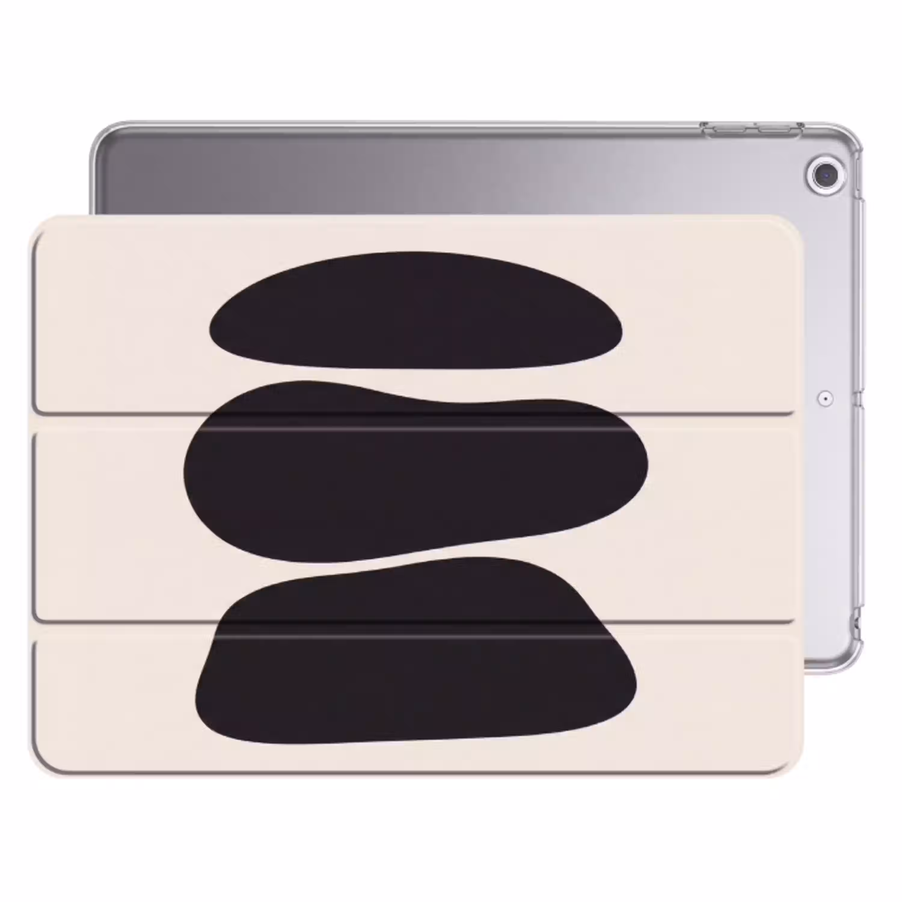 Vormen - Organisch - Zwart Apple iPad 2017 middel -threedimensional_3d_global
