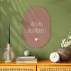 Spreuken - Last van lentekriebels - Quotes Wandcirkel Ovaal Forex klein -sfeer2
