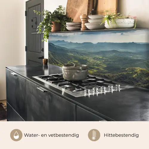 Landschap - Vallei - Groen keuken achterwand 2 middel -usp_NL