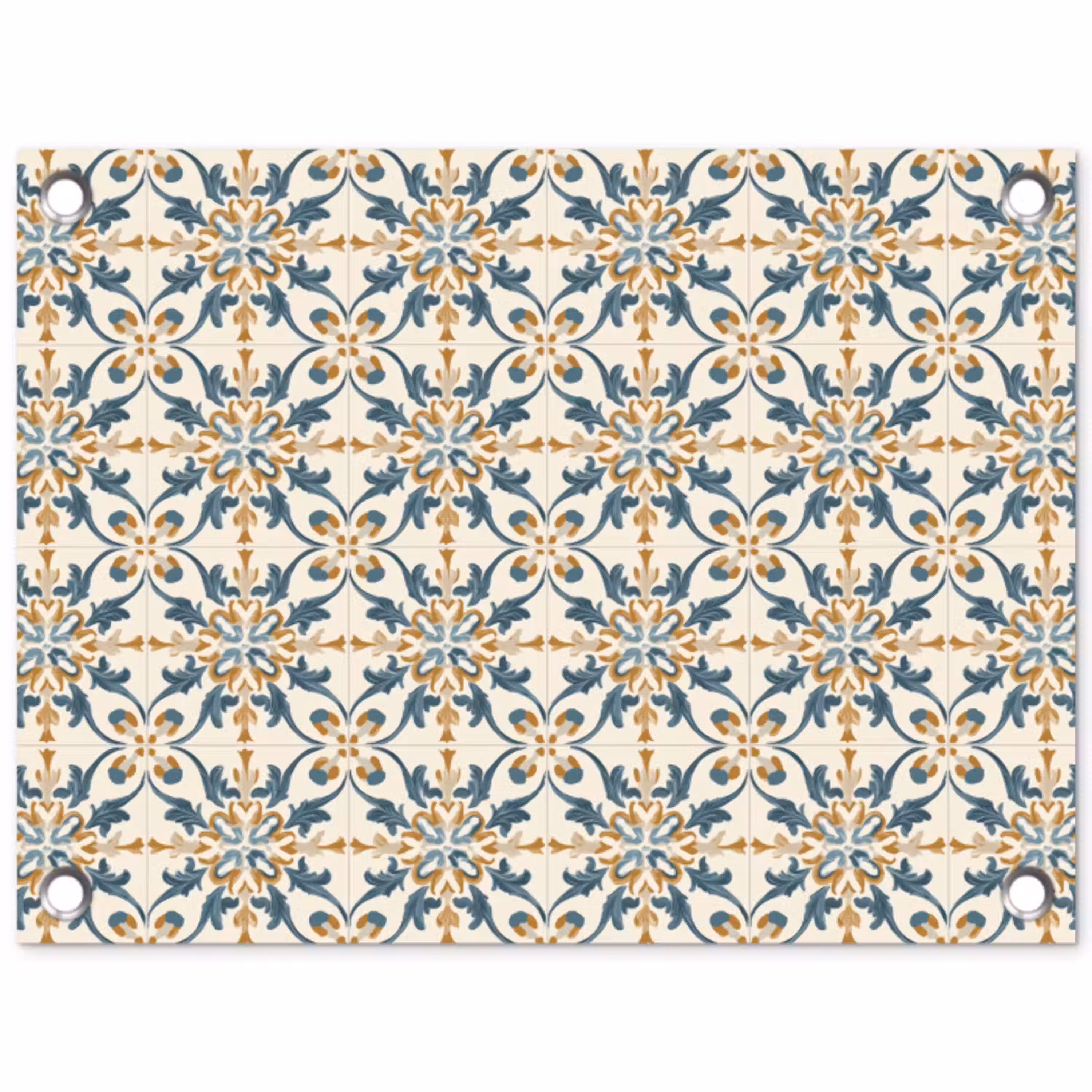 Patroon - Klassiek - Kleurrijk tuinposter los doek klein 239 -3d