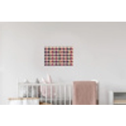 Vintage - Retro - Kleurrijk Muursticker klein 286 -kinderkamer