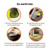 Buste - Verf - Geel Inductie beschermer vinyl 3mm klein -zzzzzzz-td-werking