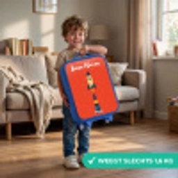 Raket - Sterren - Planeten Kinderkoffer - Blauw klein -sfeer2_NL
