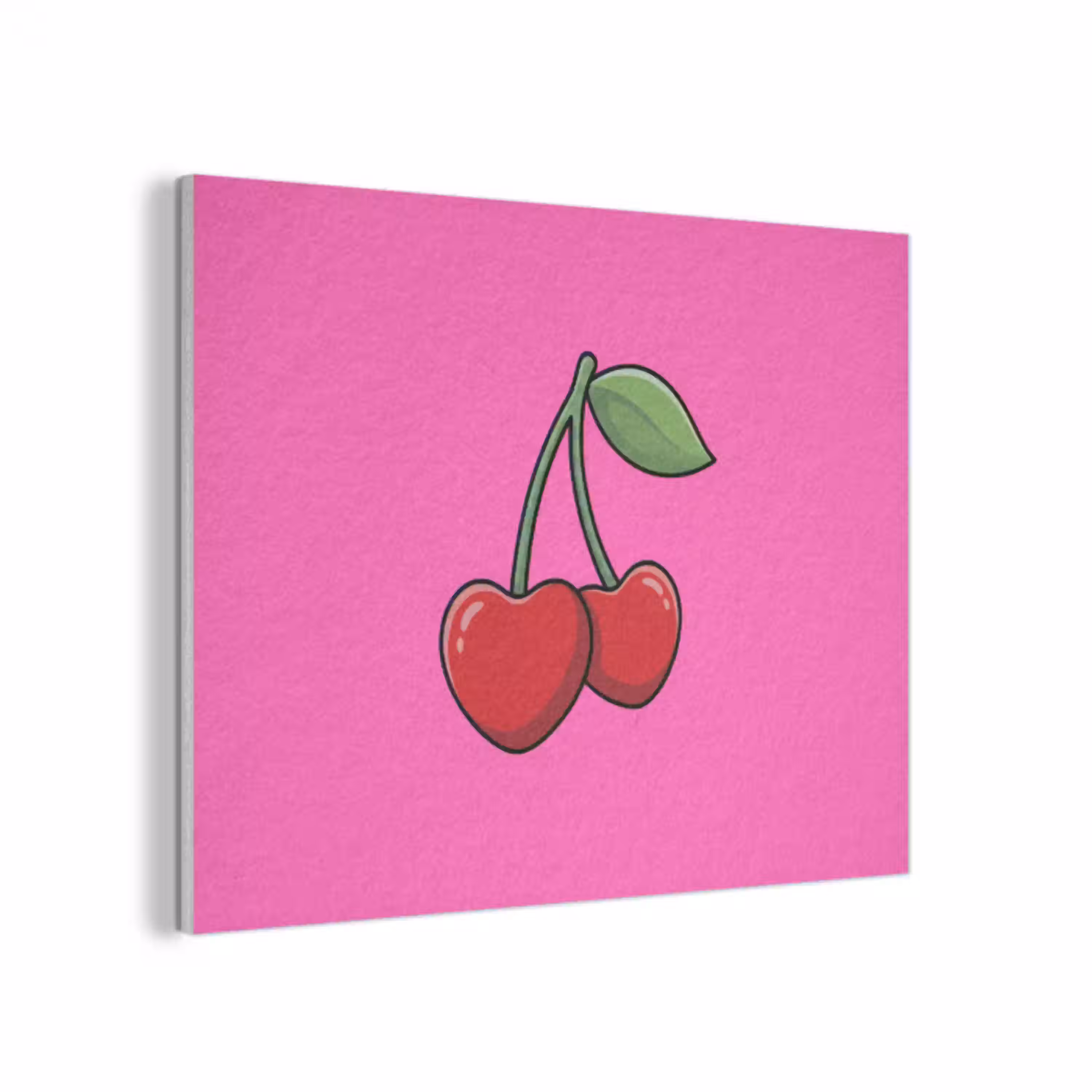 Kers - Roze - Fruit PET vilt klein -3d