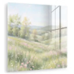 Bloemen veld - Bloemen - Groen plexiglas 5mm klein -zzzproduct_nieuw
