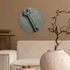 Steeksleutel - Schilderij - Gereedschap - Verf Wandcirkel kunststof plaat 5mm dik klein -sfeer1